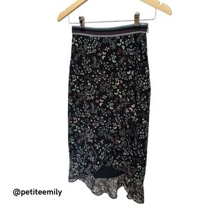 Ted baker floral skirt high low Size 0